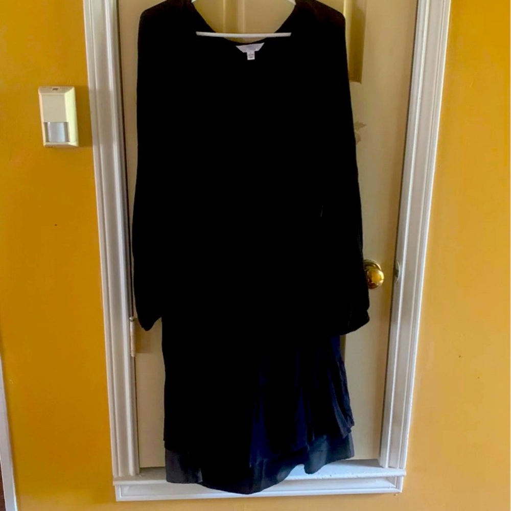 Black flow western dress
